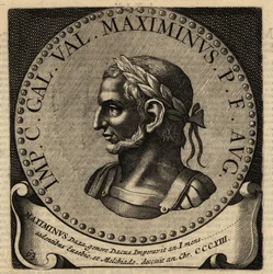 Portrét římského císaře Maximina II.