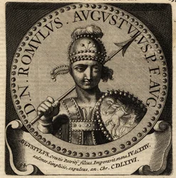 Portrét římského císaře Romula Augustula