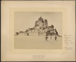Mont-Saint-Michel, Celkový pohled, východní strana