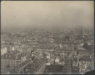Panorama Paříže - Pohled ze severu na Pantheon