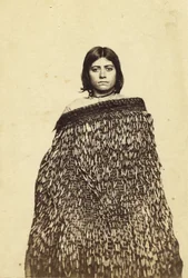 Mina Makata, Half Cast Maorie, cca 1865 (tisk alba a wc)