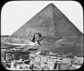 Velká sfinga v Gíze, Egypt, c1890.