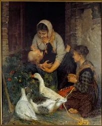 Obraz Mateřská radost od Niccolo Cannici (1846-1906)