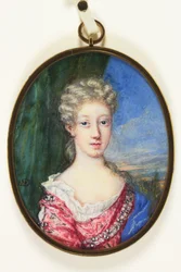 Lady Henrietta Cavendish Harley, poté hraběnka z Oxfordu (smalt)