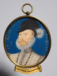 Portrét Charlese Howarda, druhého barona Howarda z Effinghamu, později prvního hraběte z Nottinghamu, 1576.