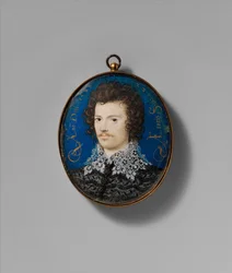 Portrét mladého muže, 1588 (pergamen na kartě)