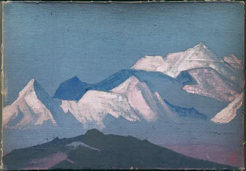Himaláje, skica, 1933