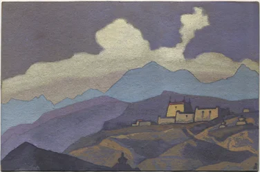 Klášter v provincii Tsang, Tibet, 1936