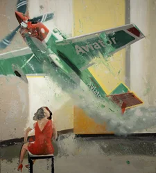 Air Blow IV, 2023 (olej na plátně)