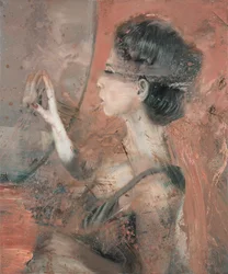 Žena v zrcadle, 2019 (olej na plátně)