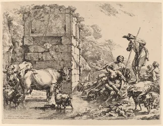Pití krav, 1680.