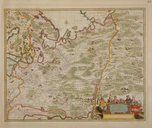Mapa Ruska a východní Evropy z Atlas Minor, 1745