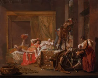 Scéna ze svatby Messaliny a Gaia Silliuse Messalina a Silius před návratem Claudia?