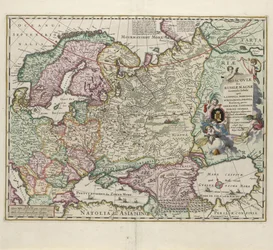 Mapa Ruska, druhá polovina 17. století