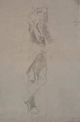 Stojící muž v kostýmu od ca. 1770. Struensee?