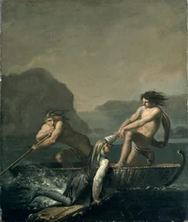 Výjevy z díla „Niels Klimova podzemní cesta“ barona Ludviga Holberga (1684-1754)