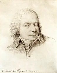 Portrét francouzského politika Charlese Maurice de Talleyrand Perigord (nebo Talleyrand-Perigord