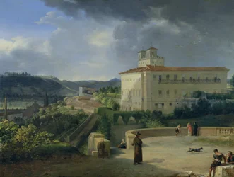 Pohled na Villa Medici, Řím