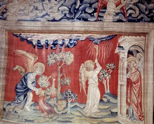 Vising of Revelation (1373 -1383), n. 30: Mrtví na zemi. Tapiserie od Nicolase Bataille (1330-1405)