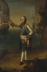 Portrét velkovévody Pavla Petroviče 1754-1801 v uniformě admirála, 1769