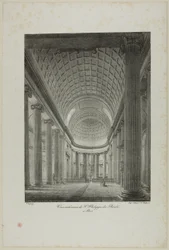 Pohled do interiéru kostela St. Philippe du Roule, Paříž