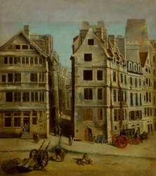 Obraz kabaret Notre-Dame, Place de Grève, 1751.