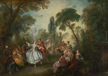 Tanec La Camargo, c. 1730.
