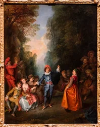 Tanec, asi 1720 (olej na plátně)