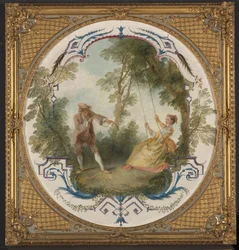 The Swing, c.1724 (olej na plátně)