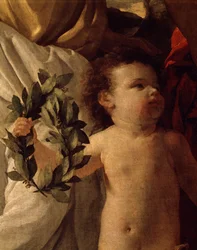 Inspirace básníka, kolem roku 1630, Nicolas Poussin (1594-1655), olej na plátně