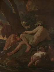 Midas Washing at Source of the Pactolus, c.1627 (olej na plátně)