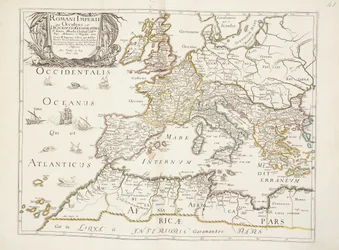 Mapa římské říše, c.1675-76