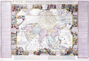 Mapa Asie, 1740
