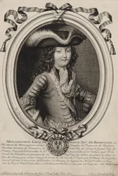 Rytý portrét Ludvíka, vévody burgundského (1682-1712)