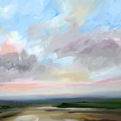 Krajina v odstínu Blush Sky