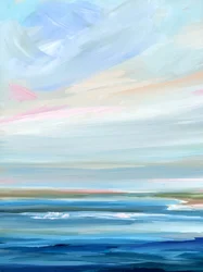 Pastelový oceánský horizont