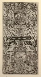 Ornament Panel s Orfeem a soudem Paříže