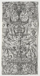Ozdobný panel s ptačí klecí, c. 1500-1512.
