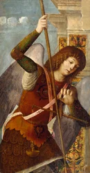 Triptych Panel s archandělem Michaelem, 1490-1500