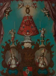 Panna z El Camino se svatým Fermínem a svatým Saturninem, 1773.