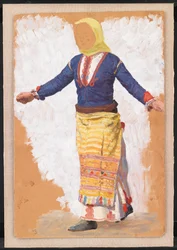 Tančící žena. Megara