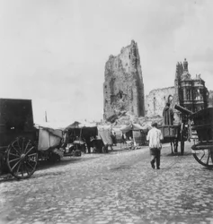 Hotel de Ville, Arras, Francie, první světová válka, c1914-c1918