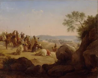 Poutníci před Jeruzalémem, 1831
