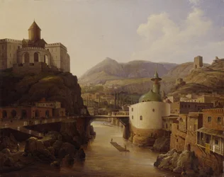 Pohled na Tiflis, 1839