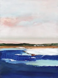 Modrý oceánský horizont