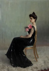 Portrét hraběnky Marie Pavlovny Abamelik-Lazareva 1876-1955, rozené Demidové, 1900-1901.