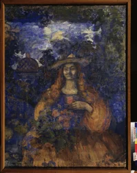 Projekt pro operu "Carmen"" od Georgese Bizeta (1838-1875). Dílo Nikolaje Nikolajeviče Sapunova (Sapunov) (1880-1912), tempera na plátně, kolem 1905. Ruské umění, 20. století, symbolika. Státní muzeum umění Kazašské republiky, Almaty (Kazachstán).