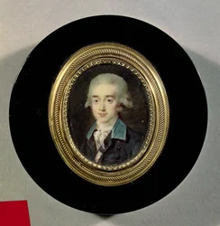 Portrétní miniatura hraběte Hanse Axela von Fersen (1755-1810)
