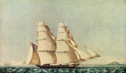 „The Opium Clipper Brig Anonyma v Malackém průlivu“, 1846
