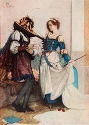 Něžná Katherine, Zkrocení zlé ženy, dějství II, scéna 1, ilustrace z 